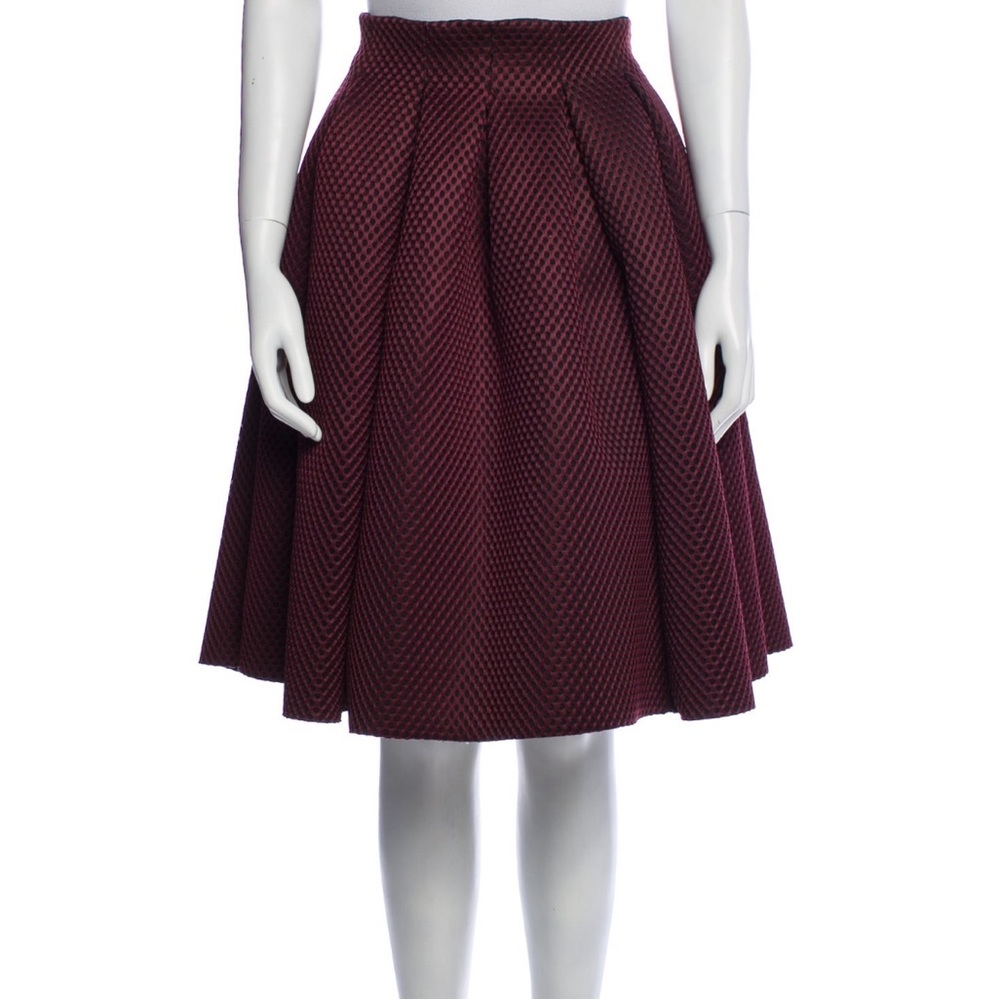 Maje lasercut honeycomb skirt